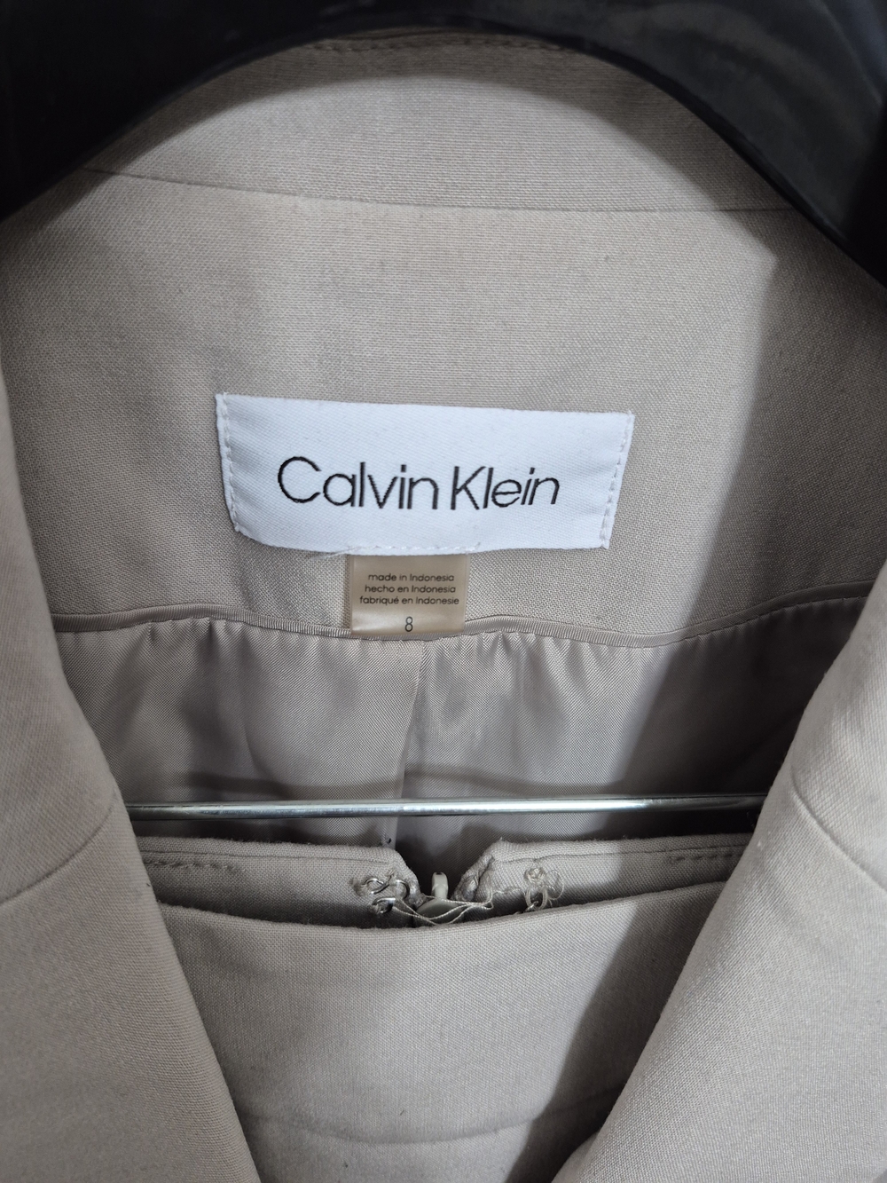 Calvin Klein Women's Beige Skirt Suit - Picture 2 of 6